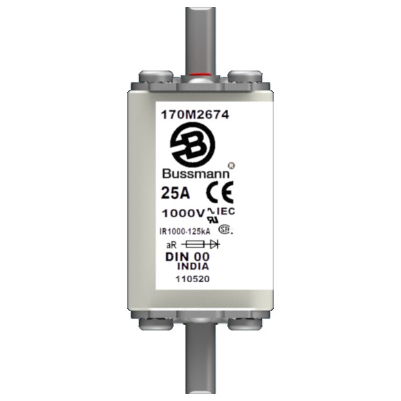 170M2675 Быстрый предохранитель 32A 1000V DIN 00 AR