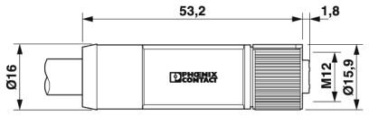 Phoenix contact 1425010 SAC-5P-M12MSL/0,6-280/FSL FE Силовой кабель
