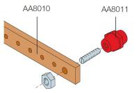 ABB AA8010 Шина медная 20x5мм ШхВ L=1000мм (1упак=4шт)