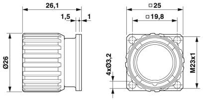 Phoenix contact 1601630 RC-17P1N8AY300 Разъем блочный