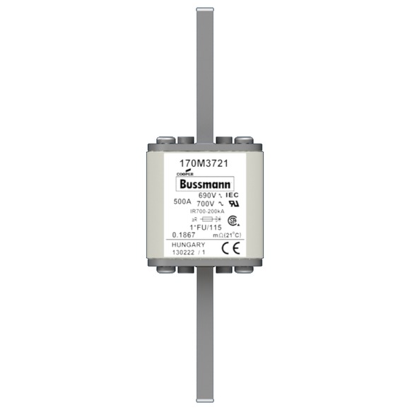 170M3721 Быстрый предохранитель 500A 690V 1*FU/115 AR UC