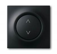 Клавиша для механизма электронного выключателя Busch-Jalousiecontrol 6411 U-101, 6411 U/S-101, 6418 U, реле 6402 U, серия impuls, цвет чёрный бархат