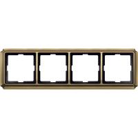 Schneider Electric MTN483443 MERTEN Antique РАМКА 4 поста, АНТИЧНАЯ ЛАТУНЬ, SD