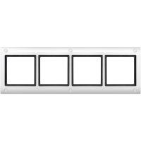 Schneider Electric MTN401419 MERTEN Aquadesign РАМКА 4-ПОСТА с винт. креплениями, ПОЛ.БЕЛЫЙ