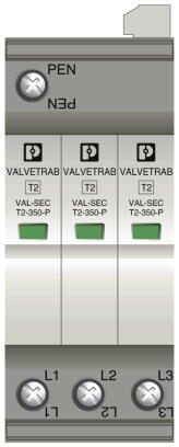 Phoenix contact 2905339 VAL-SEC-T2-3C-350-FM Разрядник для защиты от импульсных перенапряжений, тип 2