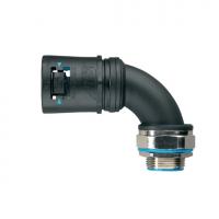 ABB 7TCA296170R0785 Фитинг Adaptalok ATS, AT, 90°, нейлон/никелированная латунь/эластомер, серый/голубой, резьба M63, Ø54, AT54/M63/CS90/GRB, 1 шт.