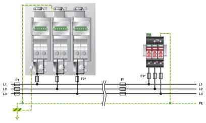 Phoenix contact 2800531 PWT 100-800AC-FM Молниеотвод / разрядник для защиты от импульсных перенапряжений типа 1/2