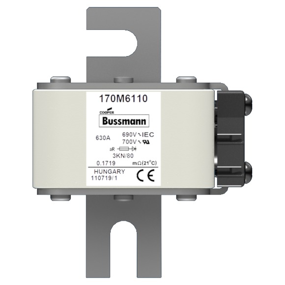 170M6100 Быстрый предохранитель 630A 690V 3KN/80 AR