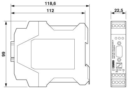 PSM-ME-RS232/RS232-P Phoenix contact 2744461 Преобразователь интерфейсов