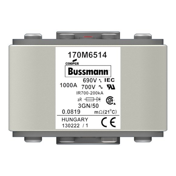 170M6514 Быстрый предохранитель 1000A 690V 3GN/50 AR UC