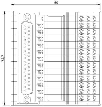 Phoenix contact 2322171 VIP-3/SC/D37SUB/M/LED Интерфейсный модуль