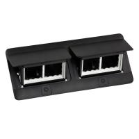 654005 Legrand Выдвижной блок неукомплектованный 2х4 модуля с комплектом для монтажа цвет черный