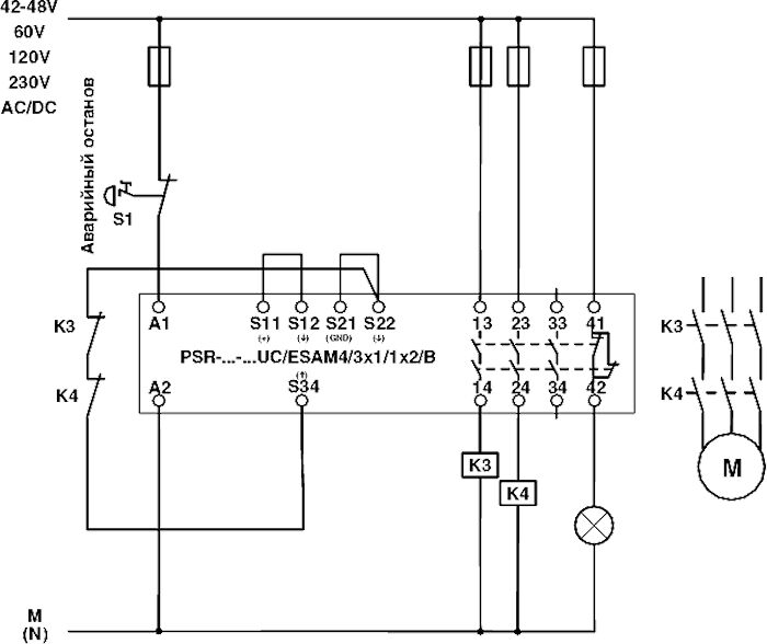 Phoenix contact 2901416 PSR-SCP-42-48UC/ESAM4/3X1/1X2B Реле безопасности