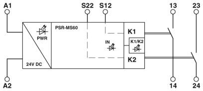 Phoenix contact 2904958 PSR-MS60-2NO-24DC-SC Реле безопасности