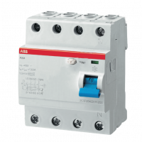 ABB Выключатель дифференциального тока 4мод.F204 AC-125/0,3 (2CSF204001R3950)