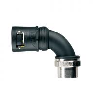 ABB 7TCA296170R0787 Фитинг Adaptalok ATS, AT, 90°, нейлон/никелированная латунь/эластомер, черный/желтый, резьба M63, Ø54, AT54/M63/CSF90J/BLY, 1 шт.