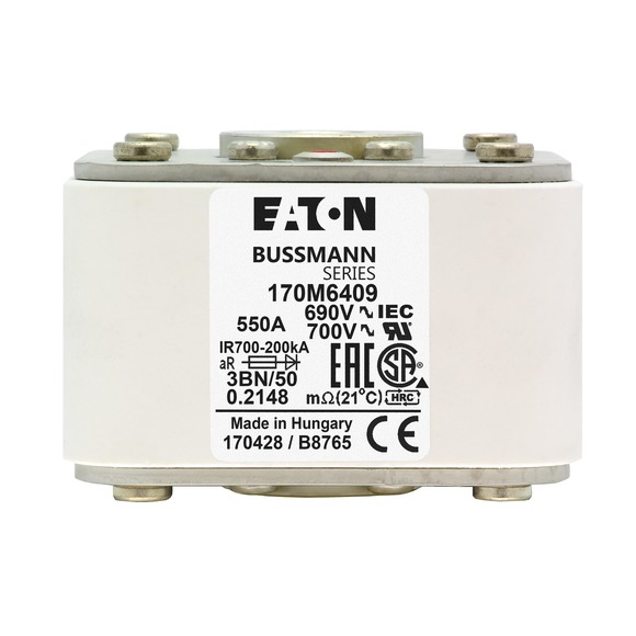 170M6409 Быстрый предохранитель 550A 690V 3BN/50 AR UC