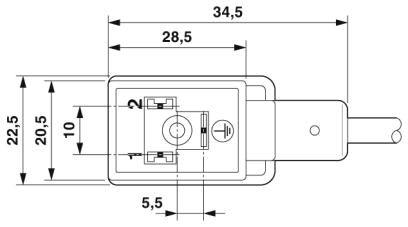 Phoenix contact 1401339 SAC-3P-10,0-PUR/B-1L-R-ES Кабель для датчика / исполнительного элемента