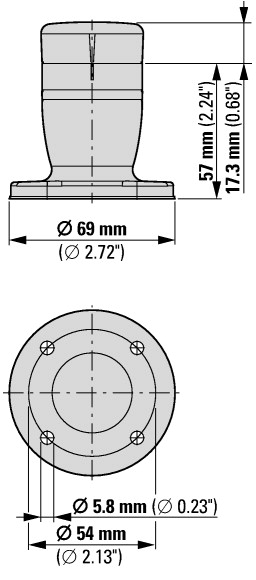 171302 Базовый модуль;наружные крепежные отверстия (SL4-PIB-EMH)