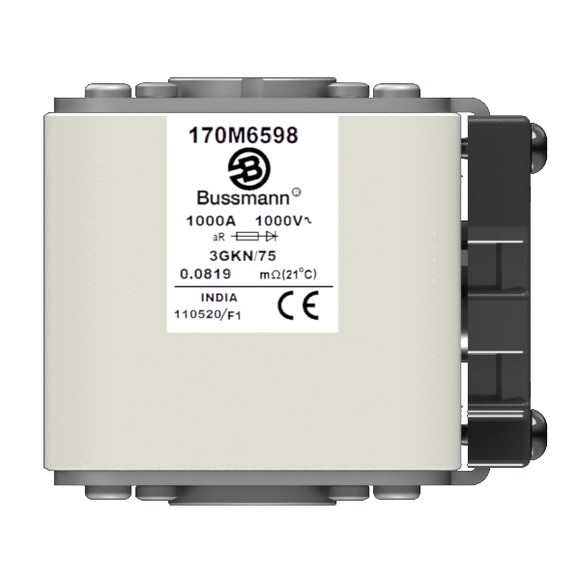 170M6598 Быстрый предохранитель 1000A 1000V 3GKN/75 AR