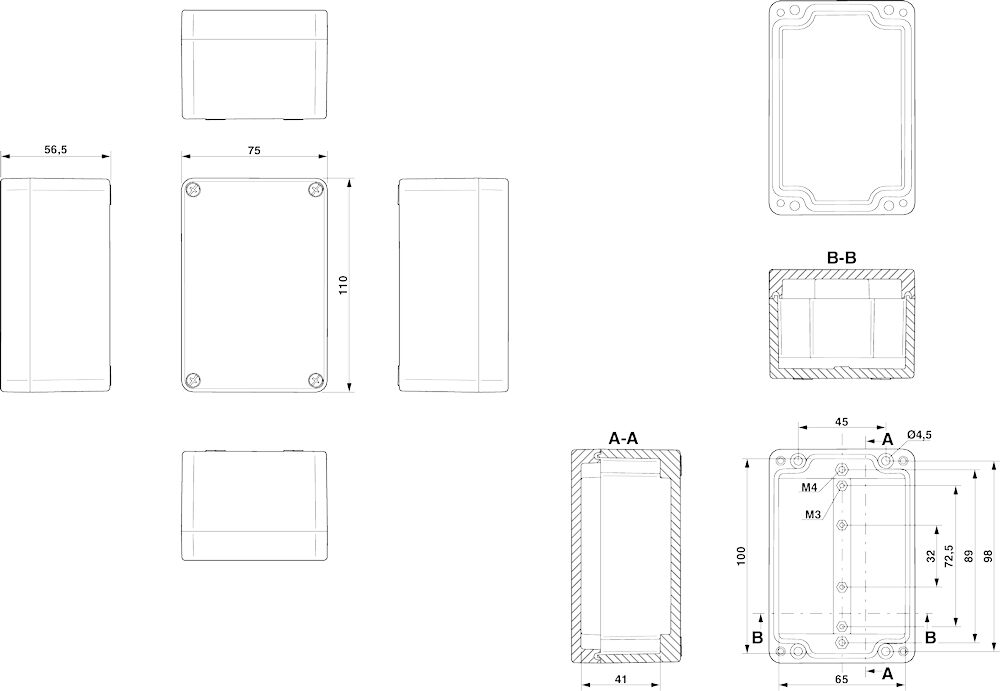 Phoenix contact 899339 E PE A 75X110X56 Клеммная коробка