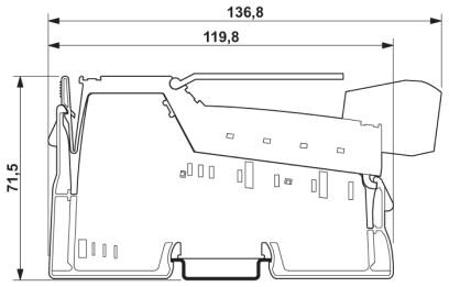 Phoenix contact 2861467 IB IL AO 2/U/BP-PAC Клеммы Inline