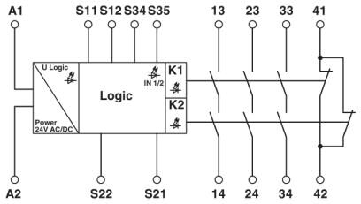 Phoenix contact 2900510 PSR-SPP- 24UC/ESAM4/3X1/1X2/B Реле безопасности