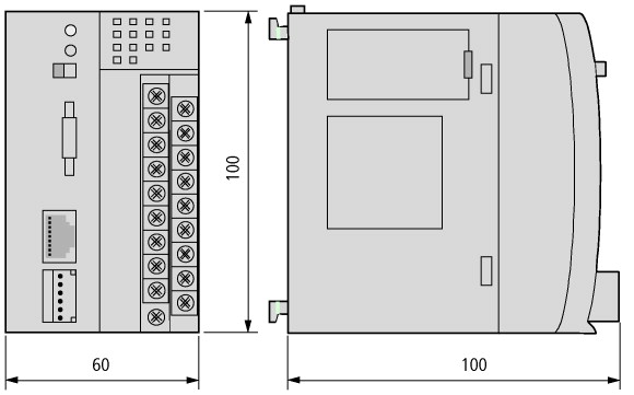 289169 Модульный ПЛК , 24VDC , 8DI , 6DO , RS232, CAN оптический , 128 КБ (XC-CPU101-FC128K-8DI-6DO)