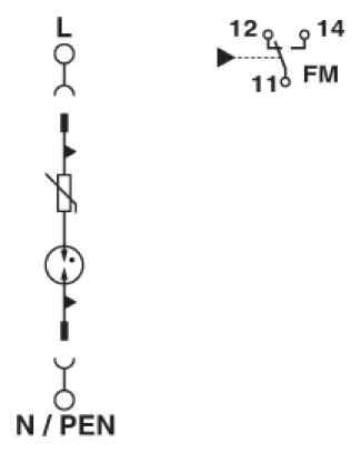 Phoenix contact 2856579 VAL-MS 350 VF/FM Разрядник для защиты от импульсных перенапряжений, тип 2