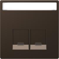 Schneider Electric MTN4574-6052 MERTEN D-Life ЦЕНТРАЛЬНАЯ НАКЛАДКА д/2-х модульных разъемов SE, МОККО