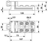 Phoenix contact 1516755 SACB-6/12-L-C GG SCO Корпус коробки датчика и исполнительного элемента