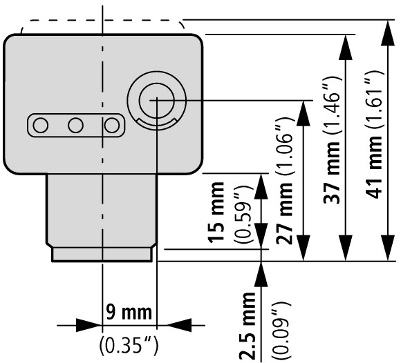 135711 Оптический датчик, DC, квадратный 40, пластик, M12 (E65-SMPP100-HDD)