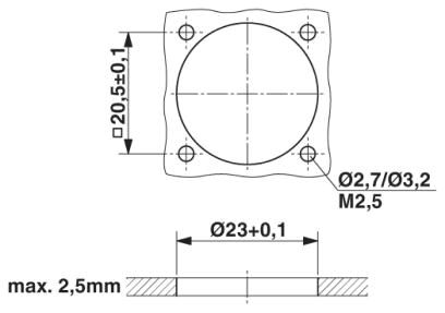 Phoenix contact 1592790 RC-0000000C0FZ Проходная часть, задняя часть стенки