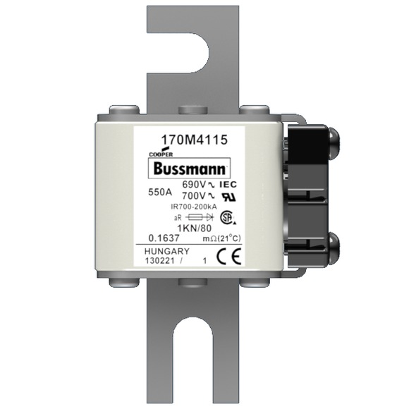 170M4107 Быстрый предохранитель 550A 690V 1KN/80 AR
