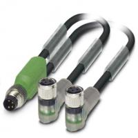 Phoenix contact 1458758 SAC-3P-M8Y/2X0,6-PUR/M 8FR-2L Кабель для датчика / исполнительного элемента