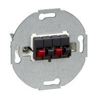 Schneider Electric MTN467014 MERTEN МЕХАНИЗМ РОЗЕТКИ д/громкоговорителей Х4, АНТРАЦИТ