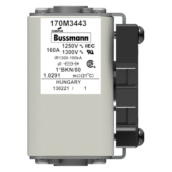 170M3443 Быстрый предохранитель 160A 1250V 1*BKN/80 AR CU