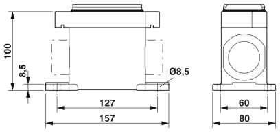 Phoenix contact 1411135 HC-HPR-B06-SHFH-2SSM25-EMR-BK Корпус