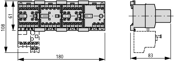 51837 Пусковая комбинация звезда-треугольник, 9А, 110В AC (SDAINLEM(110V50HZ,120V60HZ))