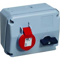 ABB 2CMA167727R1000 Розетка с выключателем и механической блокировкой 463 MHS6, 63A, 3P+N+E, IP44, 6ч