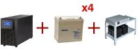 Комплект INELT Monolith E 2000LT + AQQU 12ML55 x4 + Cтеллаж 100/6