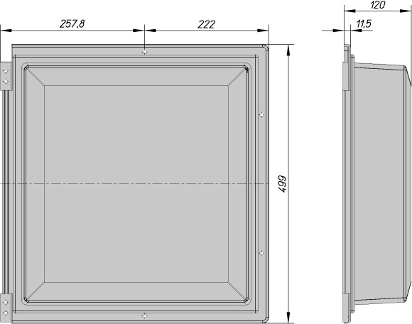 184238 Protective cover IP55. AV (IZMX-DC40-W-1)