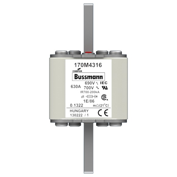 170M4316 Быстрый предохранитель 630A 690V 1E/86 AR UC