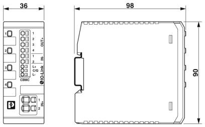 Phoenix contact 2910411 CBMC E4 24DC/1-10A IOL Электронный защитный выключатель