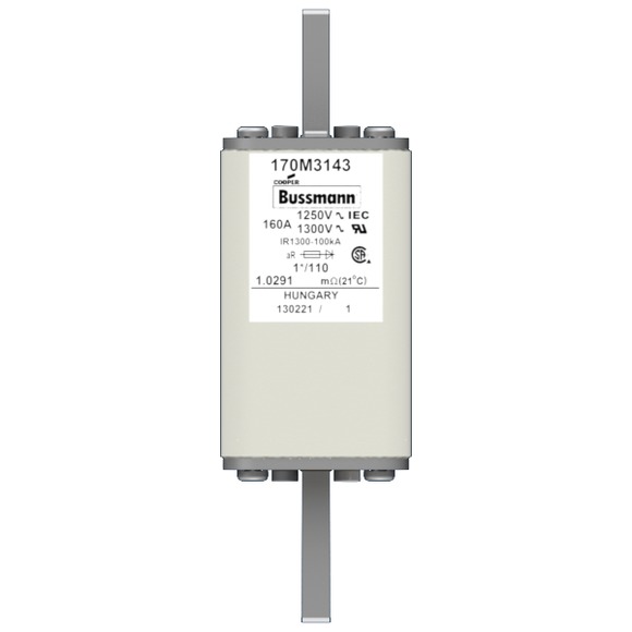 170M3143 Быстрый предохранитель 160A 1250V 1*/110 AR CU