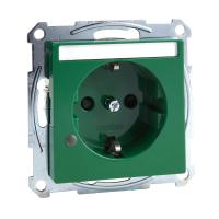 Schneider Electric MTN2303-0304 MERTEN МЕХАНИЗМ роз. д/спец.сетей с полем д/надп.индик. ЗЕЛЕНЫЙ, QF SM
