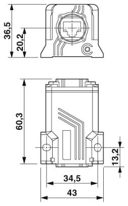 Phoenix contact 1689268 VS-08-KU-IP67 Кабельный разъем RJ45