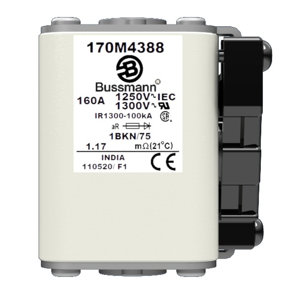170M4388 Быстрый предохранитель 160A 1250V 1BKN/75 AR CU