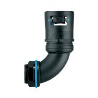 ABB 7TCA296170R0695 Фитинг Adaptalok ATS AT, 90°, нейлон/эластомер, серый/голубой, резьба M40, Ø48, AT48/M40/C90/GRB, 2 шт.