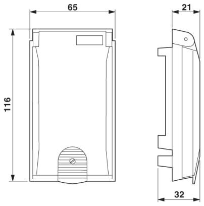 Phoenix contact 1656482 VS-SI-EB-EMV-1 Встраиваемые рамы
